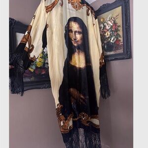 Vintage Camisole Duster With Fringe